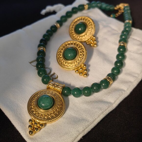 Stunning Vintage Chunky Retro Gold Disc Earrings - Picture 6 of 8